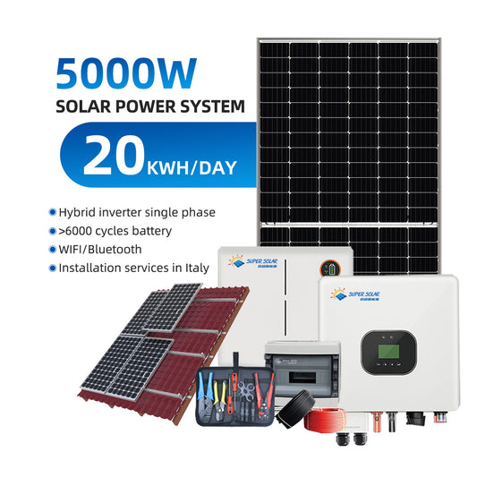 Rooftop Solar Power System 5kW 6kW