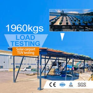 Customizable Solar Carport System with EV Charging & Energy Storage Integration